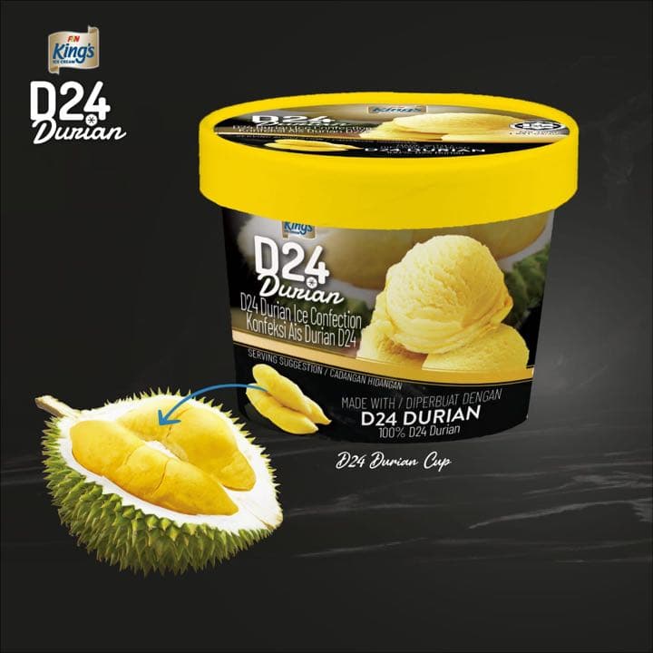 King's D24 Durian Ice Cream Cup